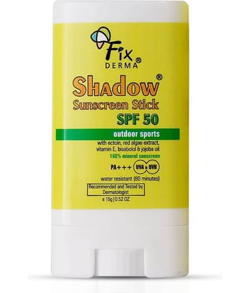 Fixderma Sunscreen Stick SPF 50 with Vitamin E & Jojoba Oil for Sports , 15g, (Pack of 1)