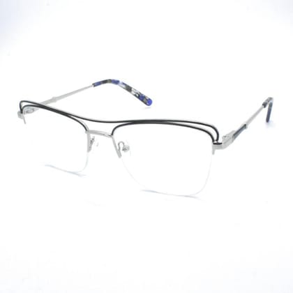 Lensoz Elite X Luxe Half Rim - Narrow - Silver & Black