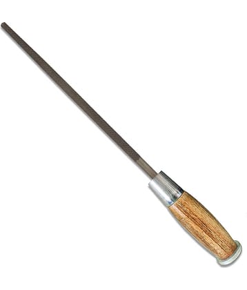 Amb File Wooden Handle Steel Cut Round 12 Inches