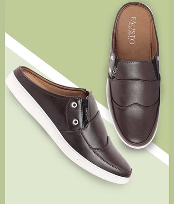 Fausto - Brown Men's Slip-on Shoes