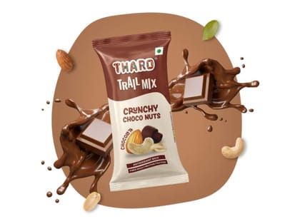 Tharo Chocolate Trail Mix PACK OF 24– Bulk Healthy Snack Pack