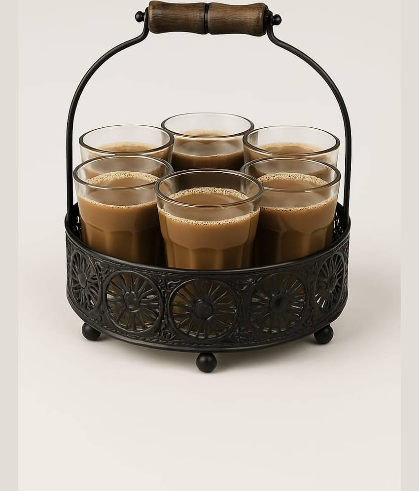 Roots & shoots Solid Glass Tea Set 150 ml ( Pack of 1 )