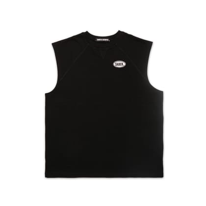 Retro Raglan Cut-Offs (Black)-L