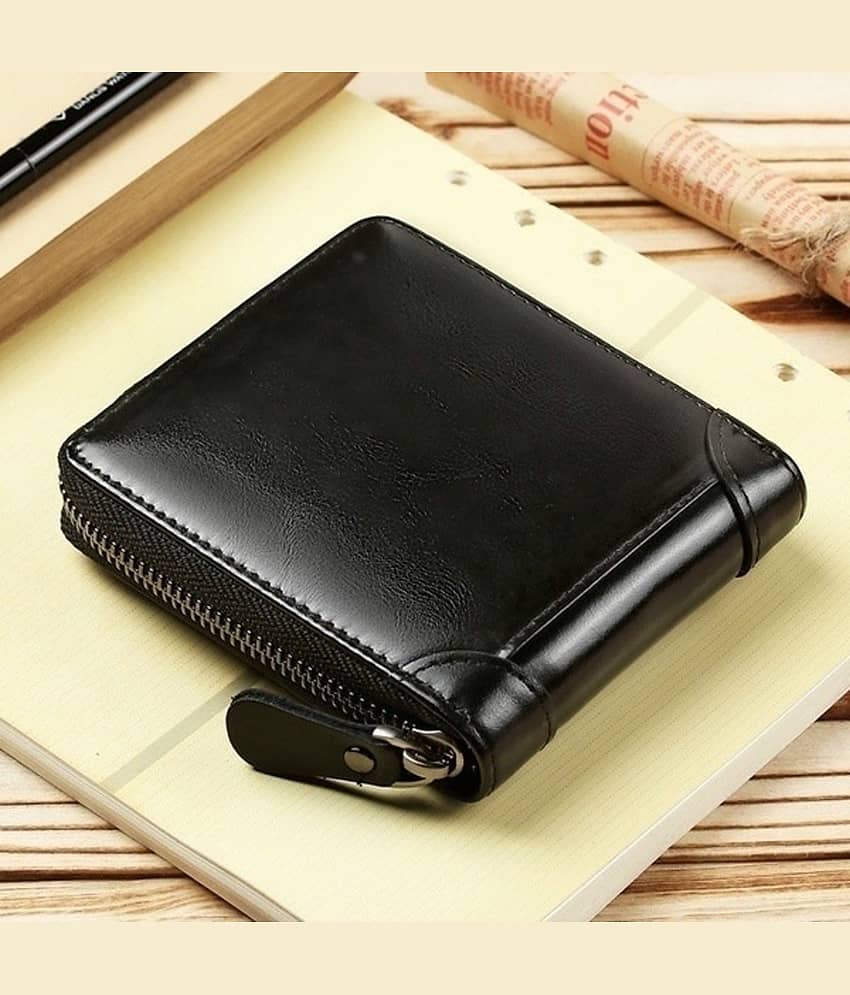 CAT BUNNY PU Leather Men's Card Holder ( Pack of 1 )