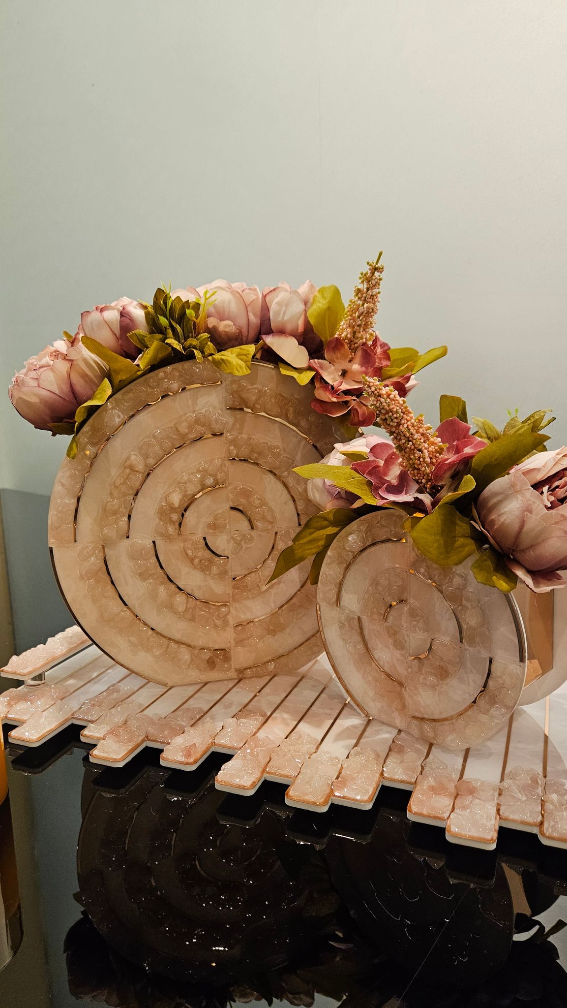 High Low Stone Pink: 10" Vase