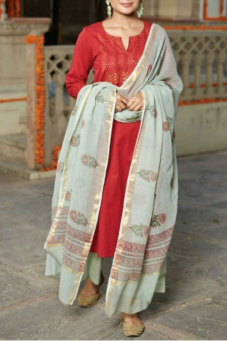 Cotton Silk Hand Block Set-S