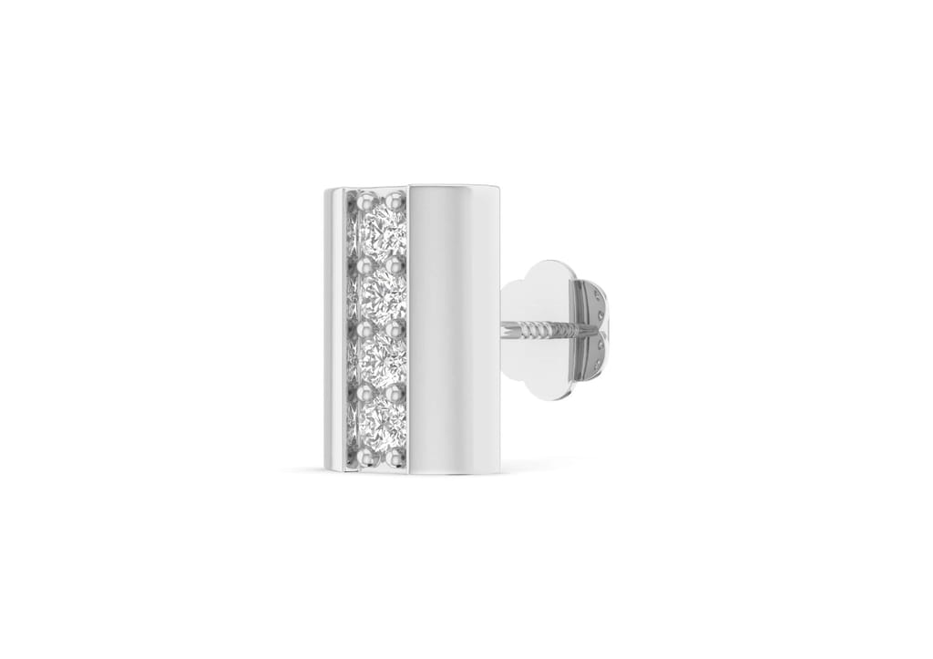 Diamond Bridge Men's Stud (1 Pc Only)