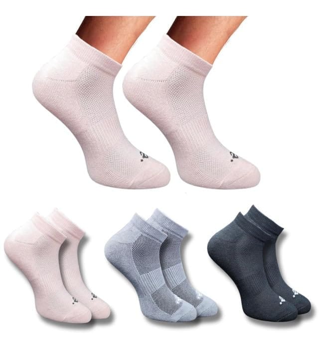 3_Pair Set Unisex Casual Cotton Printed Low Cut Socks (Multicolor)