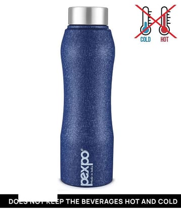PEXPO 1000 ml Stainless Steel Fridge Water Bottle (Set of 1, Blue, Bistro)