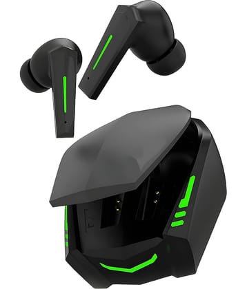VEhop Gaming Bluetooth True Wireless (TWS) In Ear 30 Hours Playback Low Latency,Powerfull bass IPX4(Splash & Sweat Proof) Black
