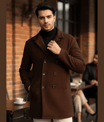 Rigo Fleece Men's Blazer - Brown ( Pack of 1 )