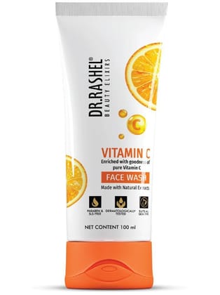 DR.RASHEL Vitamin C Face Wash | Cleanses & Refreshes (100 ml) | Pack of 1