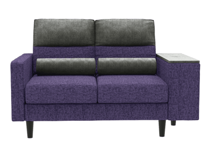 Highrolla 2 Seater Sofa with Console (Fabric, Purple Haze)
