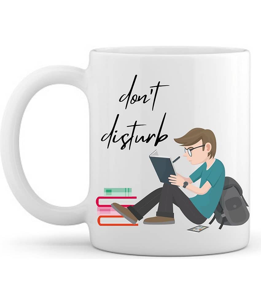 THRIFTKART - White Ceramic Coffee Mug ( Pack of 1 )