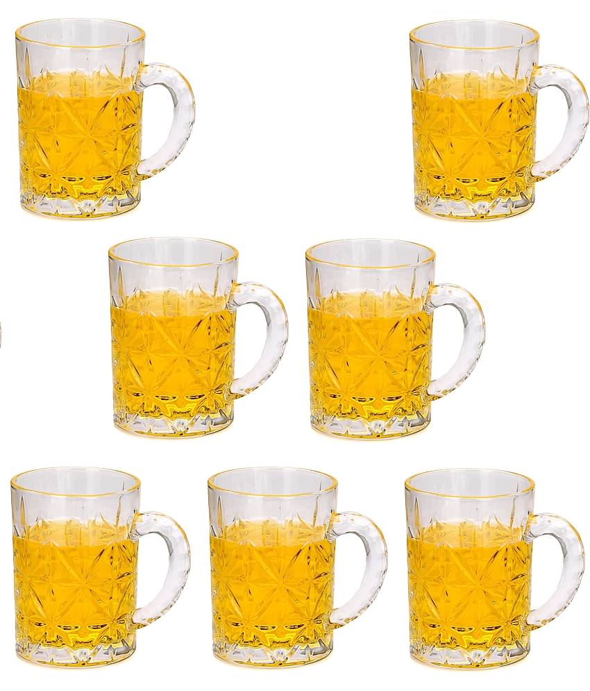 Afast Beer Mug Glasses Set,  450 ML - (Pack Of 7)