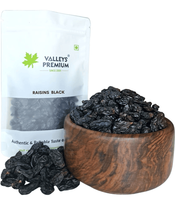 Valleys Premium Afghani Black Seedless Raisins 400 Grams