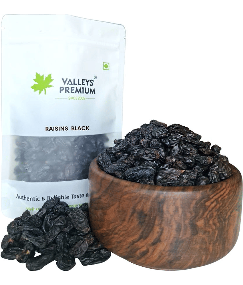 Valleys Premium Afghani Black Seedless Raisins 400 Grams