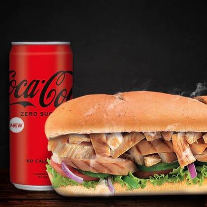 Roasted Chicken Strip Sandwich (15cm) + Coke(Save 31%)