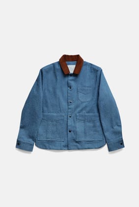 COVE SLUB DENIM JACKET-SKY BLUE / S