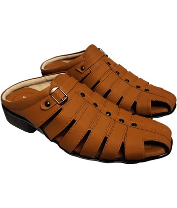 RAGE GAZE - Beige  Men's Sandals