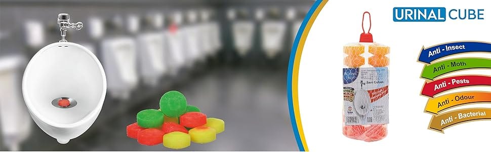Wonder Fresh Urinal Cubes | Sani Cubes | Urinal Balls 200 g Each Pack of 4