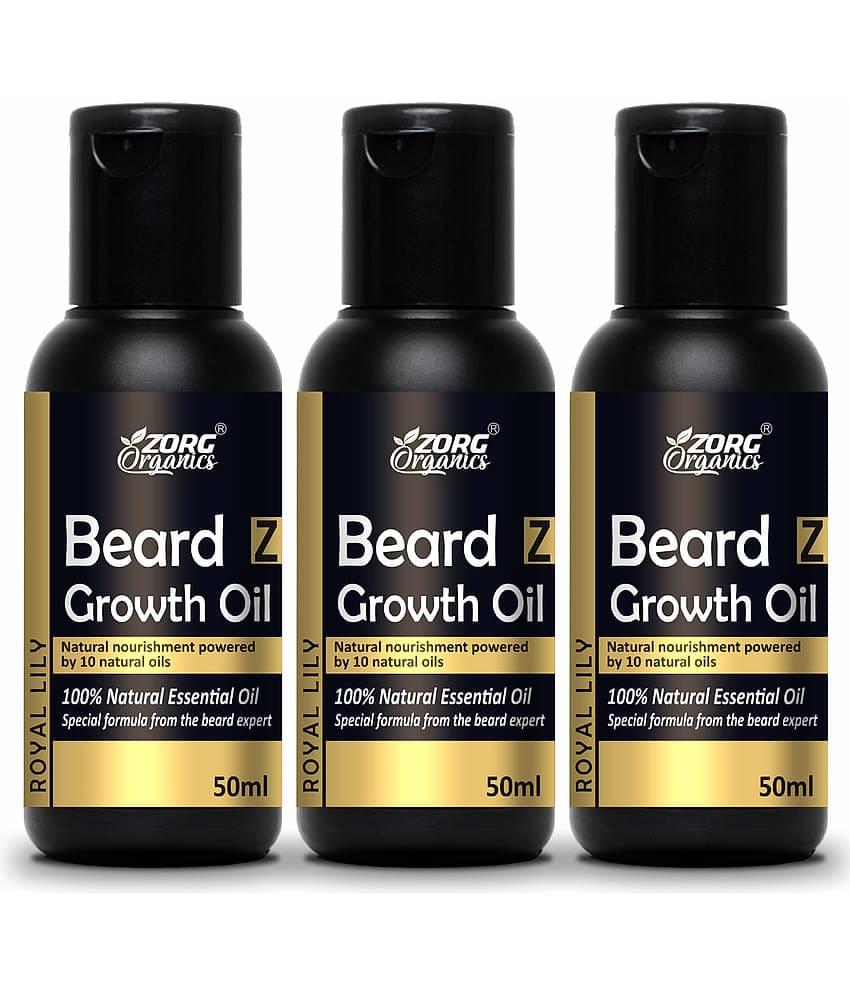 Zorg Organics Promotes Beard Growth Beard Oil ( Pack of 3 )