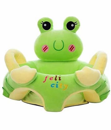 KIDS WONDERS Baby Training Support Seat | Comfortable Soft Cushion Sofa Seat (Green Frog)
