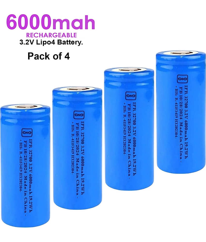 A Grade Li-Po4 6000mAh rechargeable Battery (pack of 4)