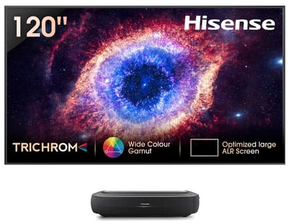 Hisense 305 cm (120 inches) Trichrom ALR Screen Series 4K Ultra HD Smart Laser TV 120L9HE (Black) Hisense 305 cm (120 inches) Trichrom ALR Screen Series 4K Ultra HD Smart Laser TV 120L9HE (Black) - Black / 120 inches Hisense 305 cm (120 inches) Trichrom ALR Screen Series 4K Ultra HD Smart Laser TV 120L9HE (Black) Hisense 305 cm (120 inches) Trichrom ALR Screen Series 4K Ultra HD Smart Laser TV 120L9HE (Black) - Black / 120 inches