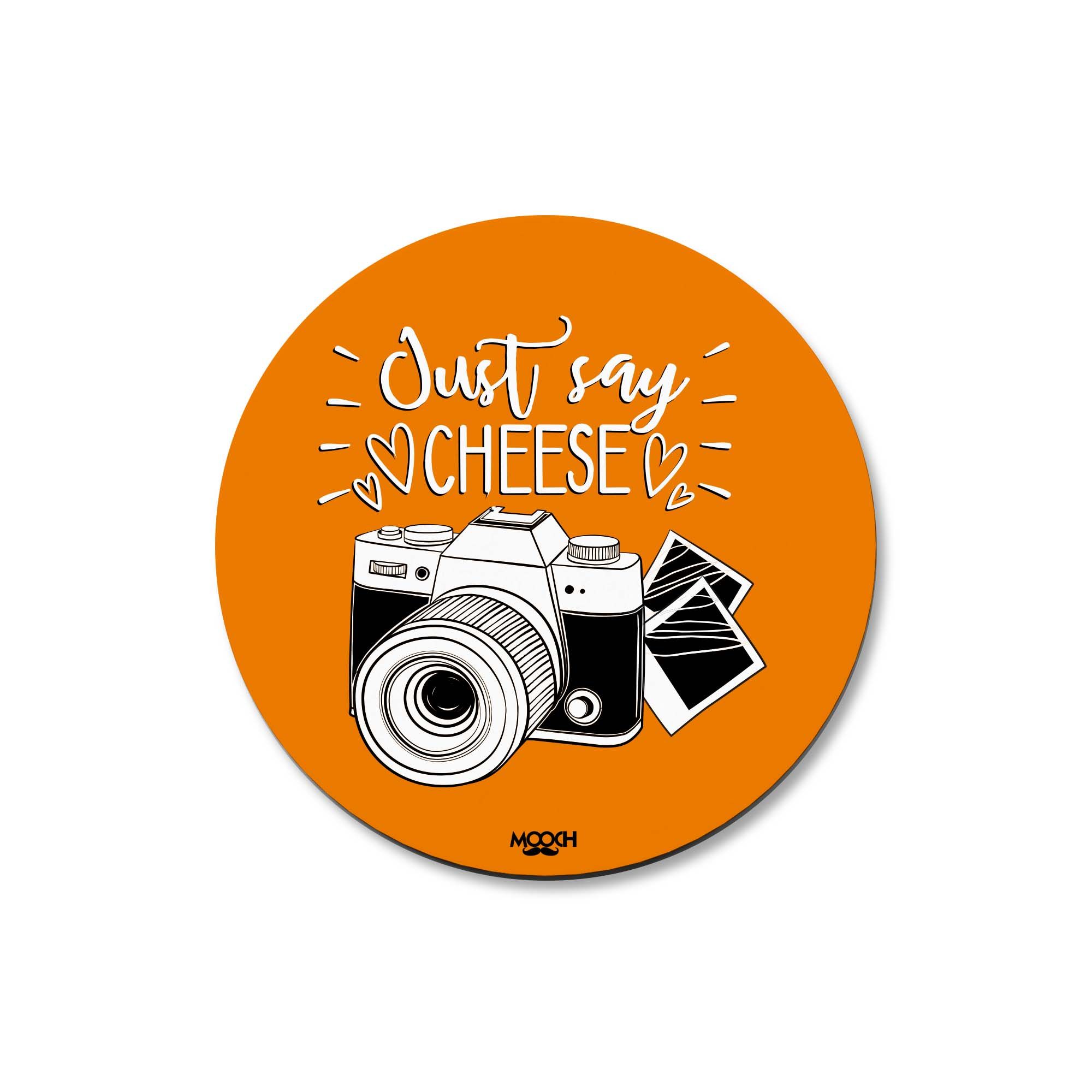Mooch Magnetic Coaster - Just Say Cheese