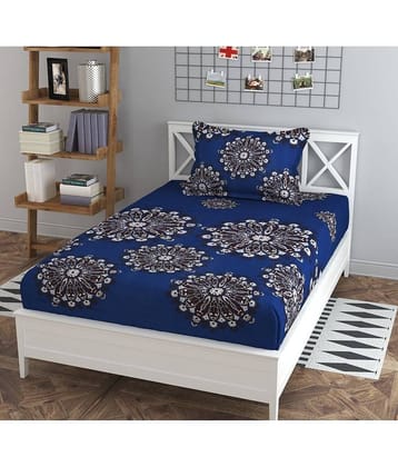 HIDECOR Microfiber Single Bedsheet ( Blue )