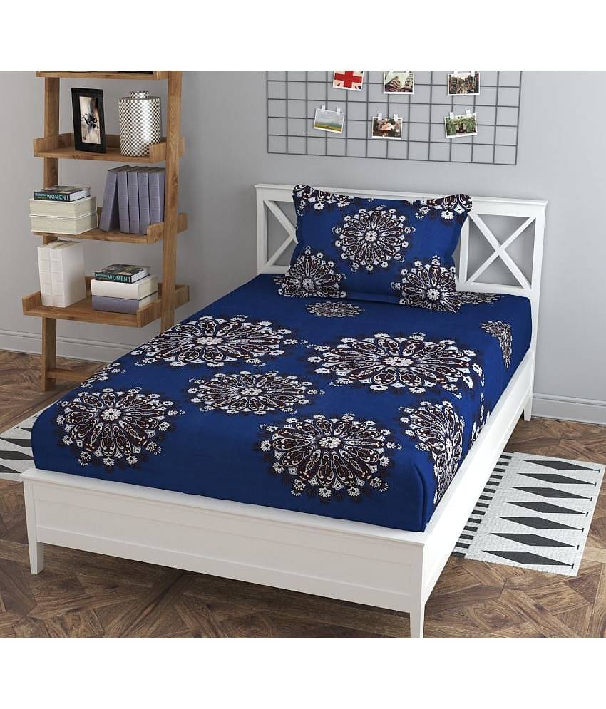 HIDECOR Microfiber Single Bedsheet ( Blue )