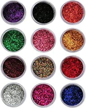 Elecsera Eyeshadow 12 Multicolor Glitter Pack 0f 12 48 g (Multicilor) - Makeup - Sets and Kits | Buy online on ZillyBuy