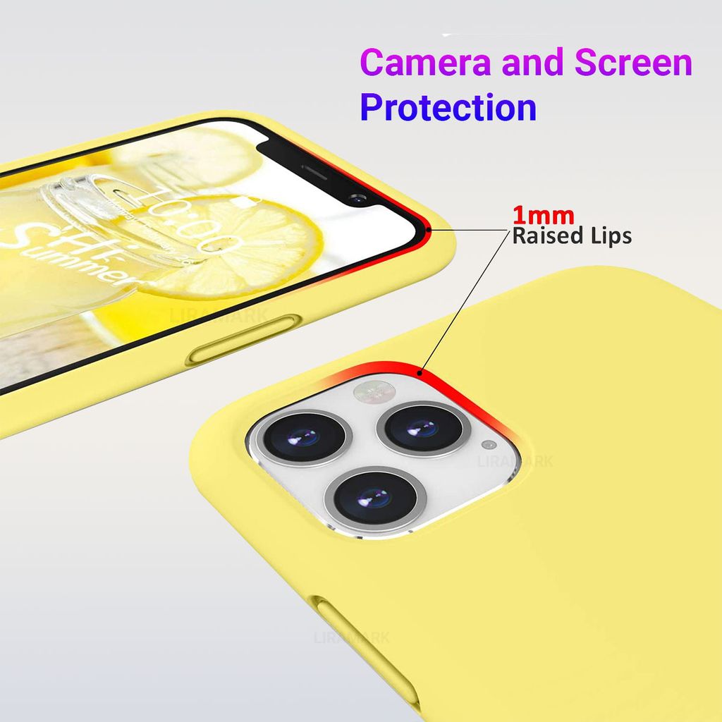 LIRAMARK Liquid Silicone Soft Back Cover Case for Apple iPhone 11 Pro Max