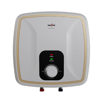 Kenstar Quantum 15-L, 5 Star Rated Storage Square Water Heater with Superior Glassine Coated Tank, Powerful 2000W Heating Element, (White and Orange) Kenstar Quantum 15-L, 5 Star Rated Storage Square Water Heater with Superior Glassine Coated Tank, Power