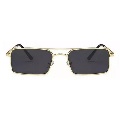 Dervin Ultra Light UV 400 Rectangular Sunglasses for Men & Women-Black
