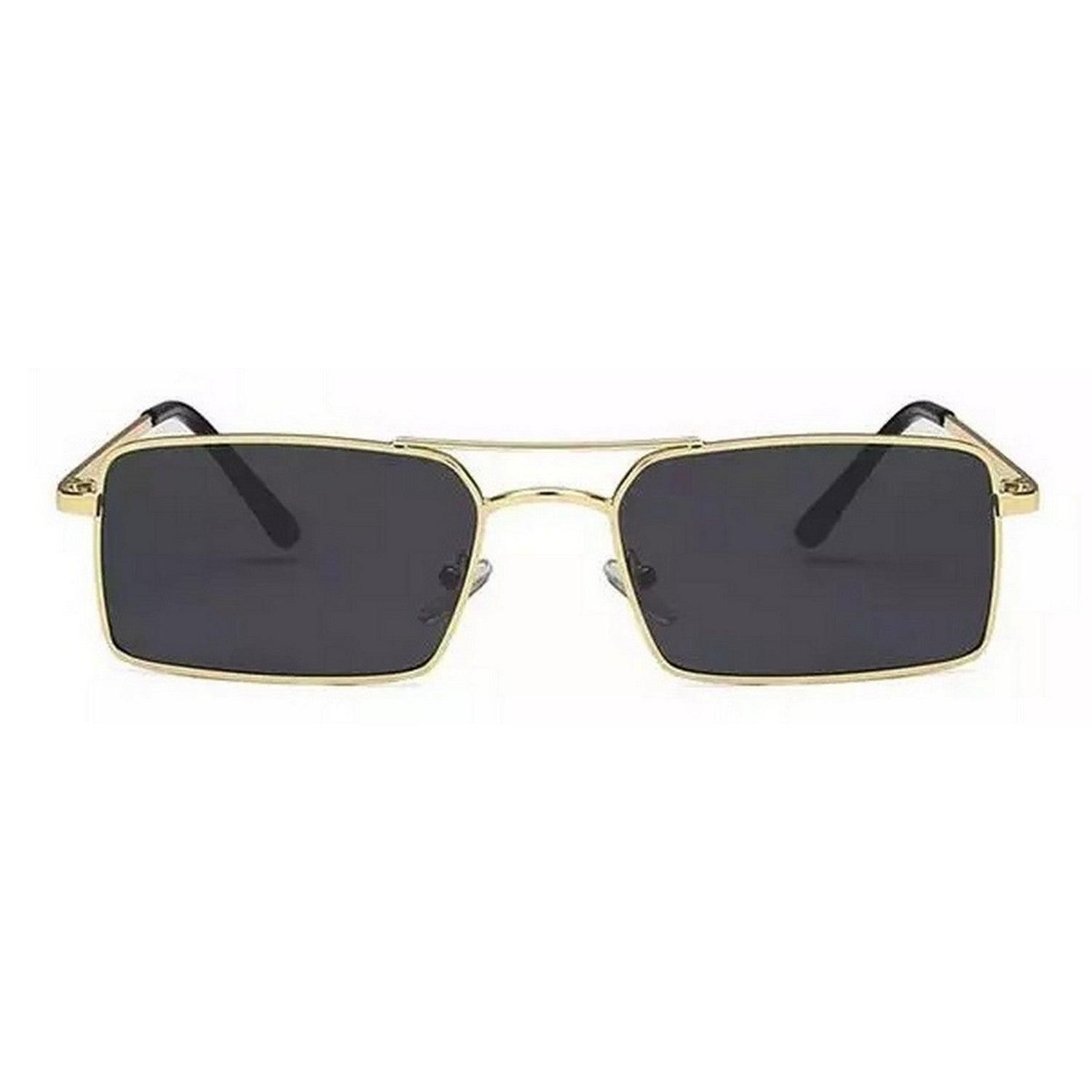 Dervin Ultra Light UV 400 Rectangular Sunglasses for Men & Women-Black