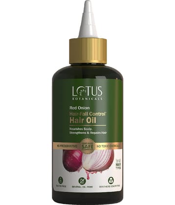 Lotus Botanicals Red Onion Mineral Oil, Silicon & Chemical Free Hairoil 200ml (Pack of 1)