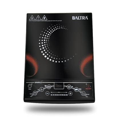 Baltra Sparkle Push Button 1400 watt Induction Cooktop (Black only Induction Utensil usable) Baltra Sparkle Push Button 1400 watt Induction Cooktop (Black only Induction Utensil usable)