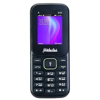 Habibi 310 (Dual Sim, 1.8 Inch Inch Display, 1100 mAh Battery, Black)
