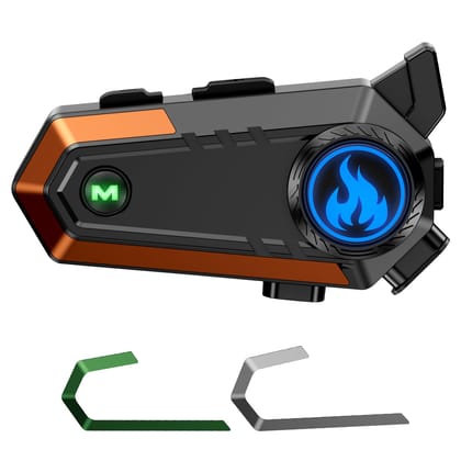 EDYELL Motorcycle Bluetooth Headset for Helmet|Connecting 2 Riders|Upto 600mtr Range|Wireless 50MM Bluetooth Helmet Speakers|IPX6 Waterproof|Compatible with All Helmets (C9) EDYELL Motorcycle Bluetooth Headset for Helmet|Connecting 2 Riders|Upto 600mtr R