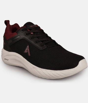 Action -  Lace-up Sport shoe  Black Men's Sports Running Shoes