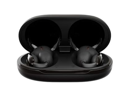 DwOTS Bling Open-Ear OWS Earbuds, Snug Fit, 40 Hours Playtime, Dual Connectivity, Quad ENC Microphones, IPX5 Splash-Resistant,  3 EQ Modes - Black