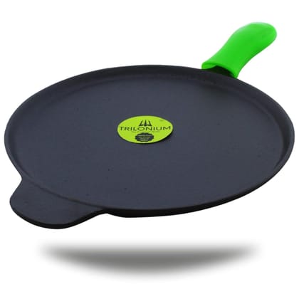 TRILONIUM Pre-Seasoned Cast Iron Tawa Unicorn 30 cms / 12 inches Weighs 2.7 kgs
