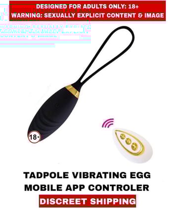ADULT SEX TOYS TADPOLE VIBRATING MOBAILE APP CONTROLLED ANAL VIBRATOR For UNISEX