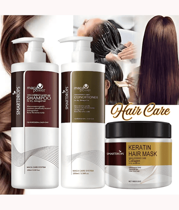 Maca Power Shampoo, Conditioner & Keratin Hair Mask