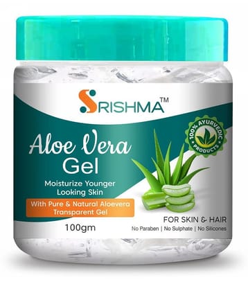 Srishma Aloe Vera Gel | Moisturizing | Remove Dead Skin | Natural glow (100 g)