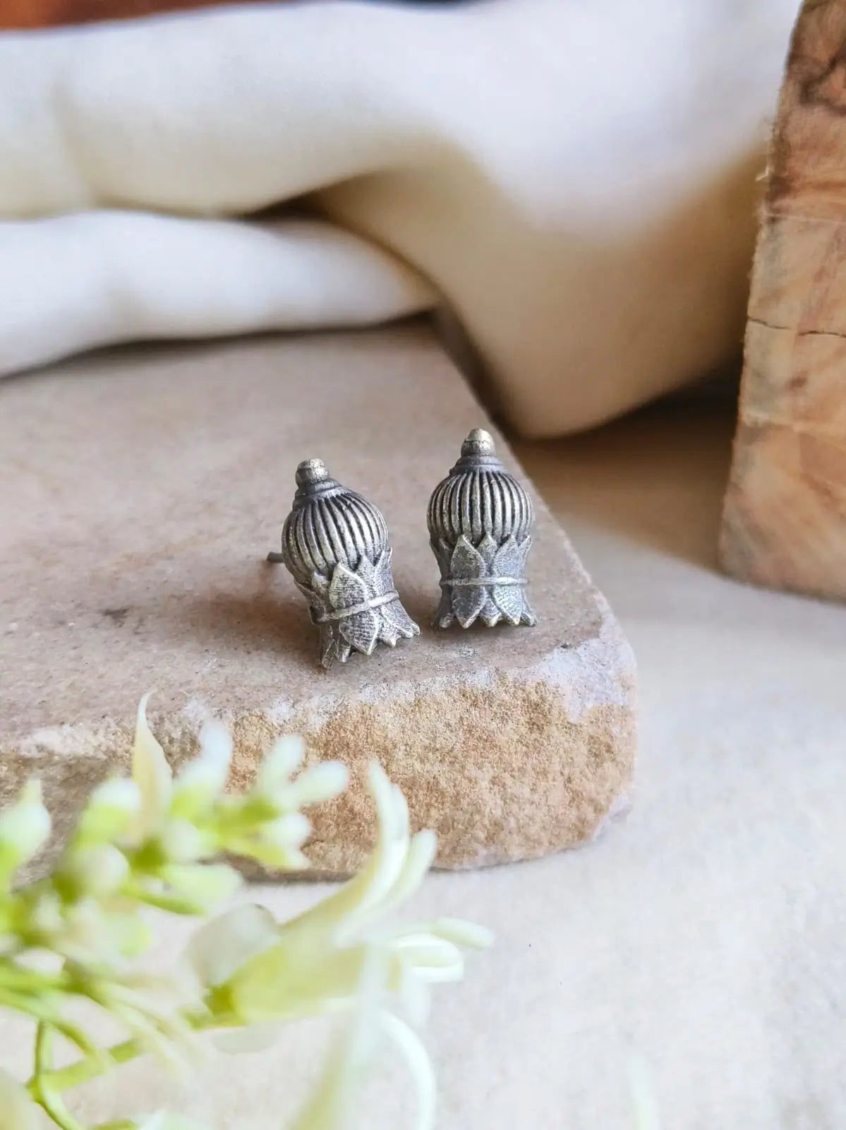 Unique Oxidized Stud Earrings for Casual Wear | Sarichka