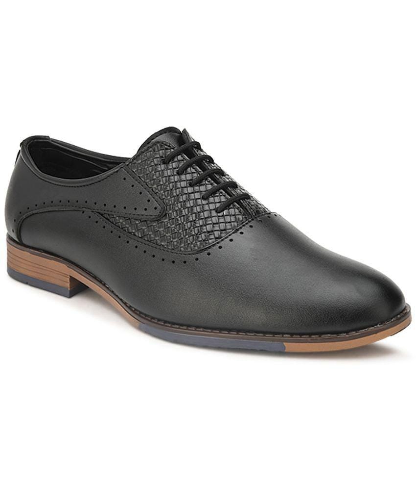 Sir Corbett - Black Mens Brogue Formal Shoes - None