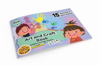 Edsmart Art and Craft Book with Stories - Book 1 | Art and craft book for kids | Children Story Book [Paperback] [Jan 01, 2024] Edsmart Edu Services Pvt Ltd